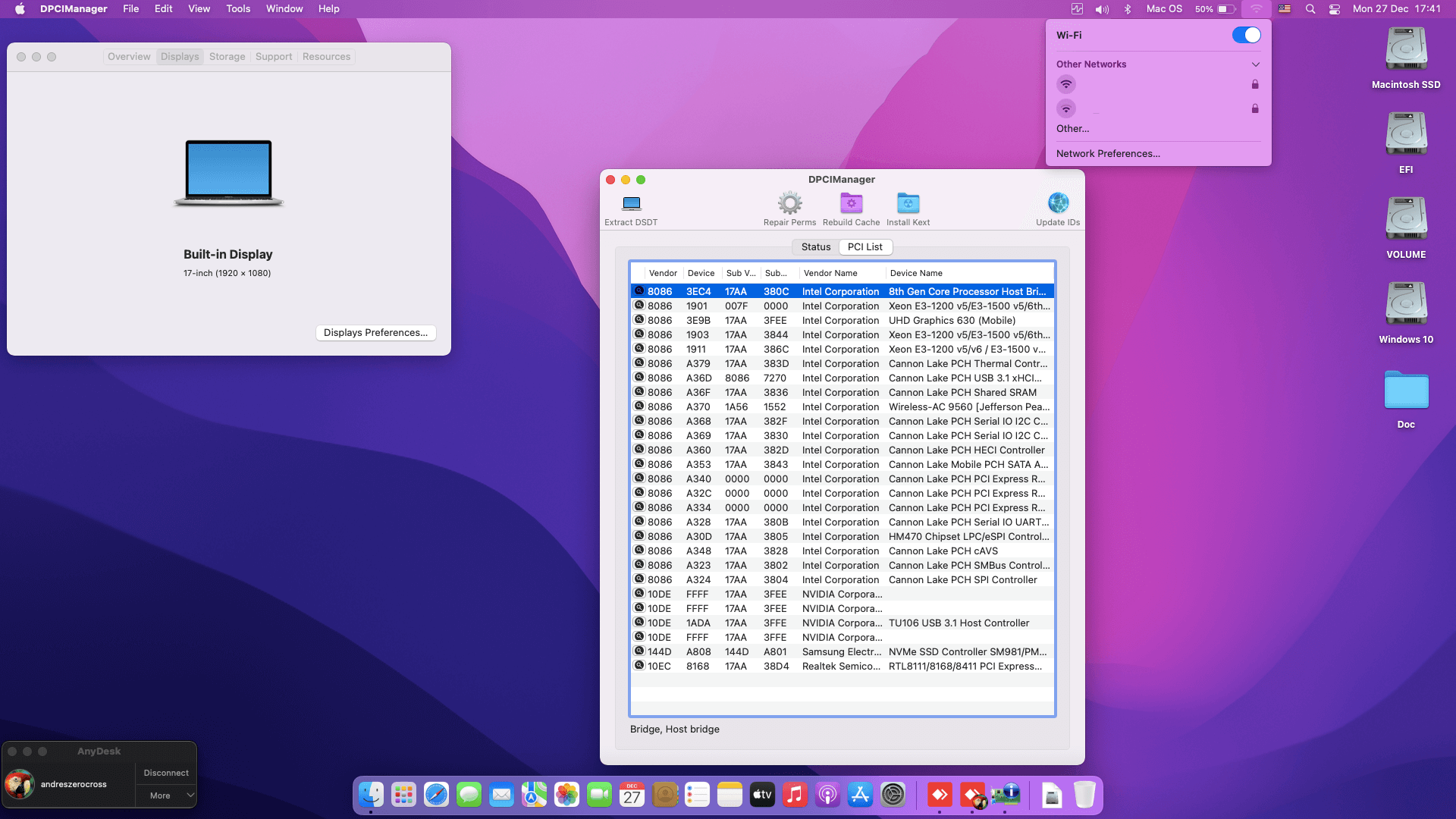 Lenovo Legion Y740 17IRHG [CoffeeLake   Intel UHD 630 + I2C]   OpenCore 2